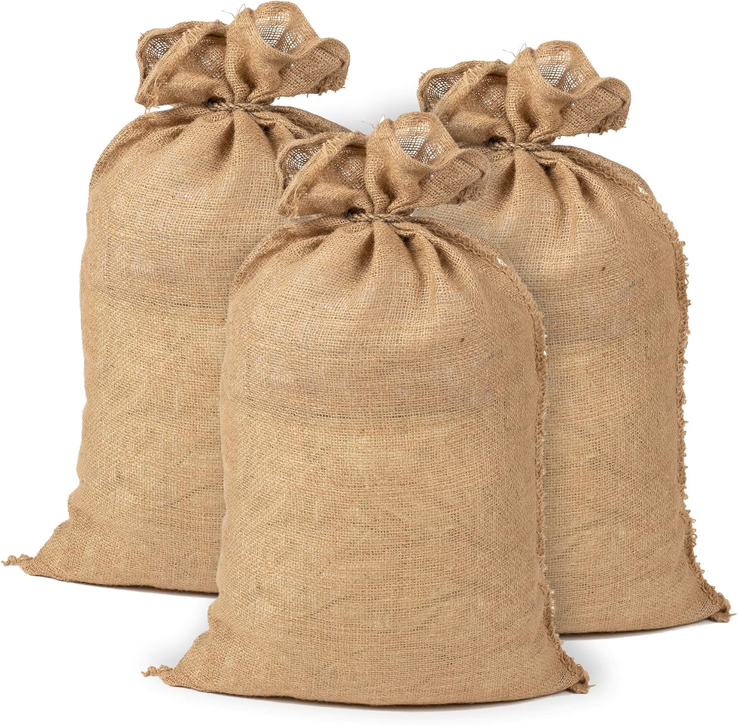 La Cordeline Lot 3 Sacs Pommes de terre Toile Jute 51 x 81 cm, 215 gr/m2, 25kg - ACJN28PA-L3 Naturel Unique