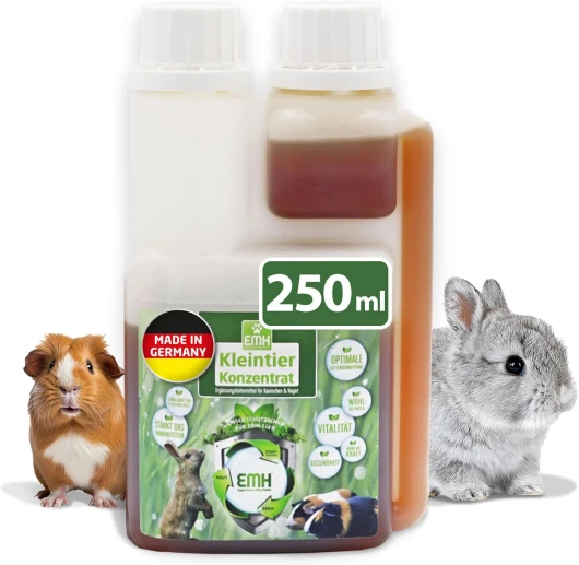 Eggersmann Uncle Pet Concentré pour Petits Animaux 250 ml – Alimentation complémentaire pour lapins et rongeurs – Extrait d'herbe fermenté – Concentré liquide pour stimuler le système immunitaire