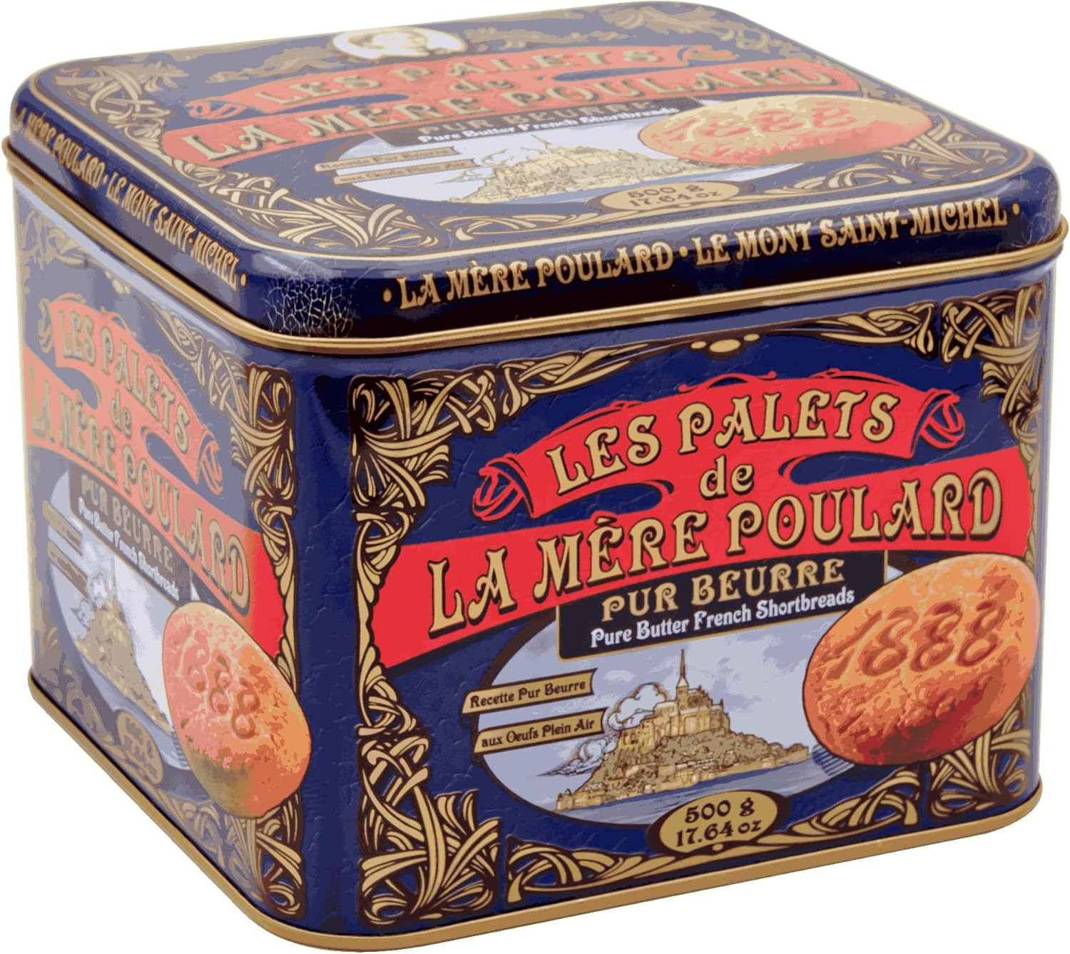 Coffret fer Collector de Palet Pur Beurre 500g - Biscuiterie La Mère Poulard
