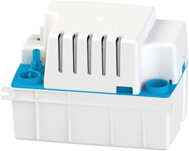 Pompe de Relevage de Condensats Sanicondens Pro V02 - Pour Chaudière et Climatisation - Silencieuse (45 dB) - Kit Installation Complet - Grand Volume - 26 x 13,8 x 17 cm - Made in France
