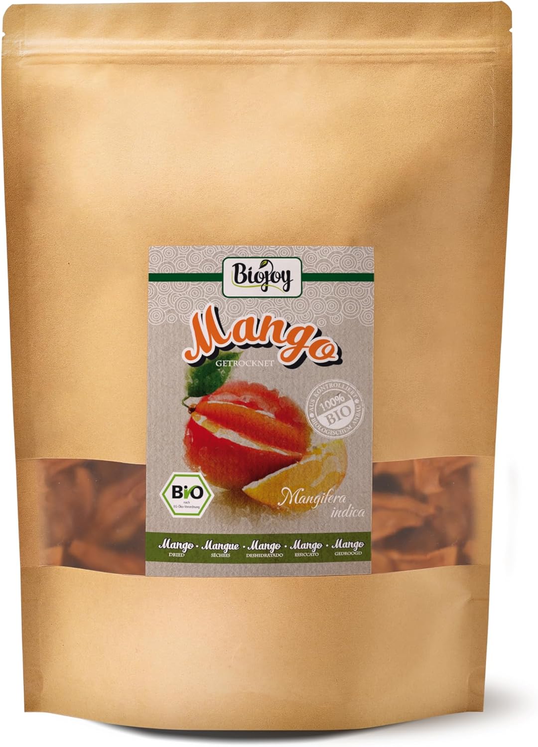 Mangue séchée BIO (1 kg), fruitées et exotiques, sans additifs 1 kg (Lot de 1)