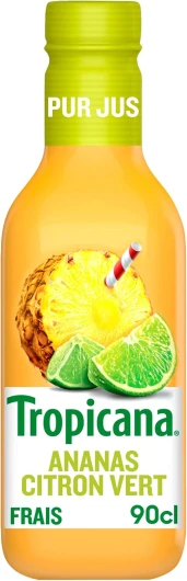 Tropicana Ananas Citron Vert 90 cl Ananas Citron Vert 900 ml (Lot de 1)
