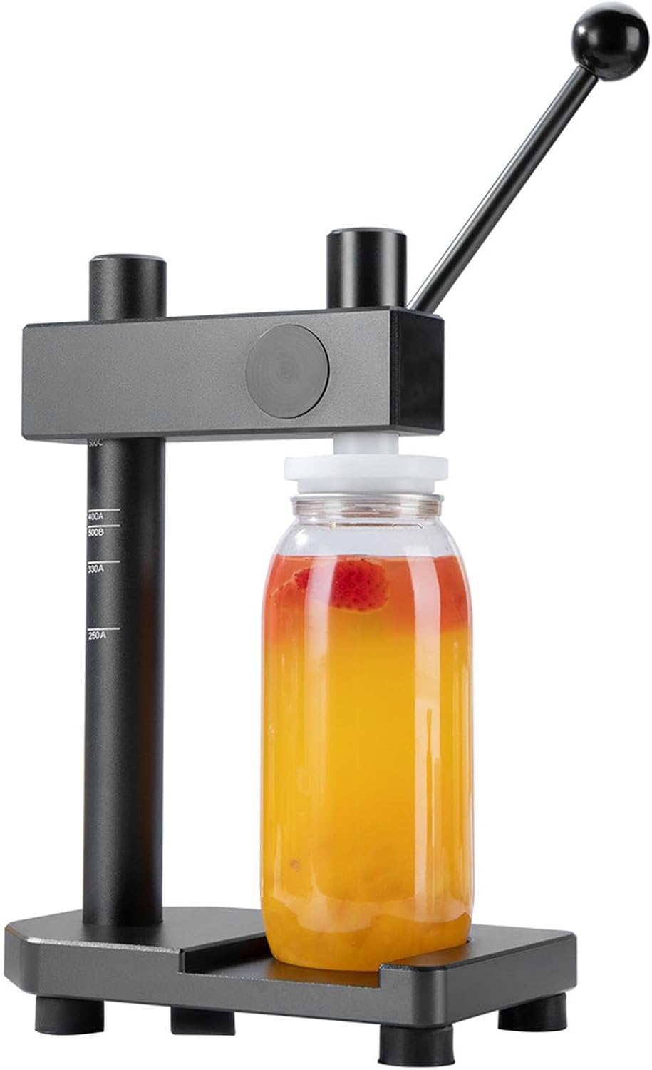 Sertisseuse manuelle de boîtes de conserve, machine de fermeture de gobelets en alliage d'aluminium domestique/commerciale, capacité de scellage 250/330/400/500/700 ml, outil manuel de,Black