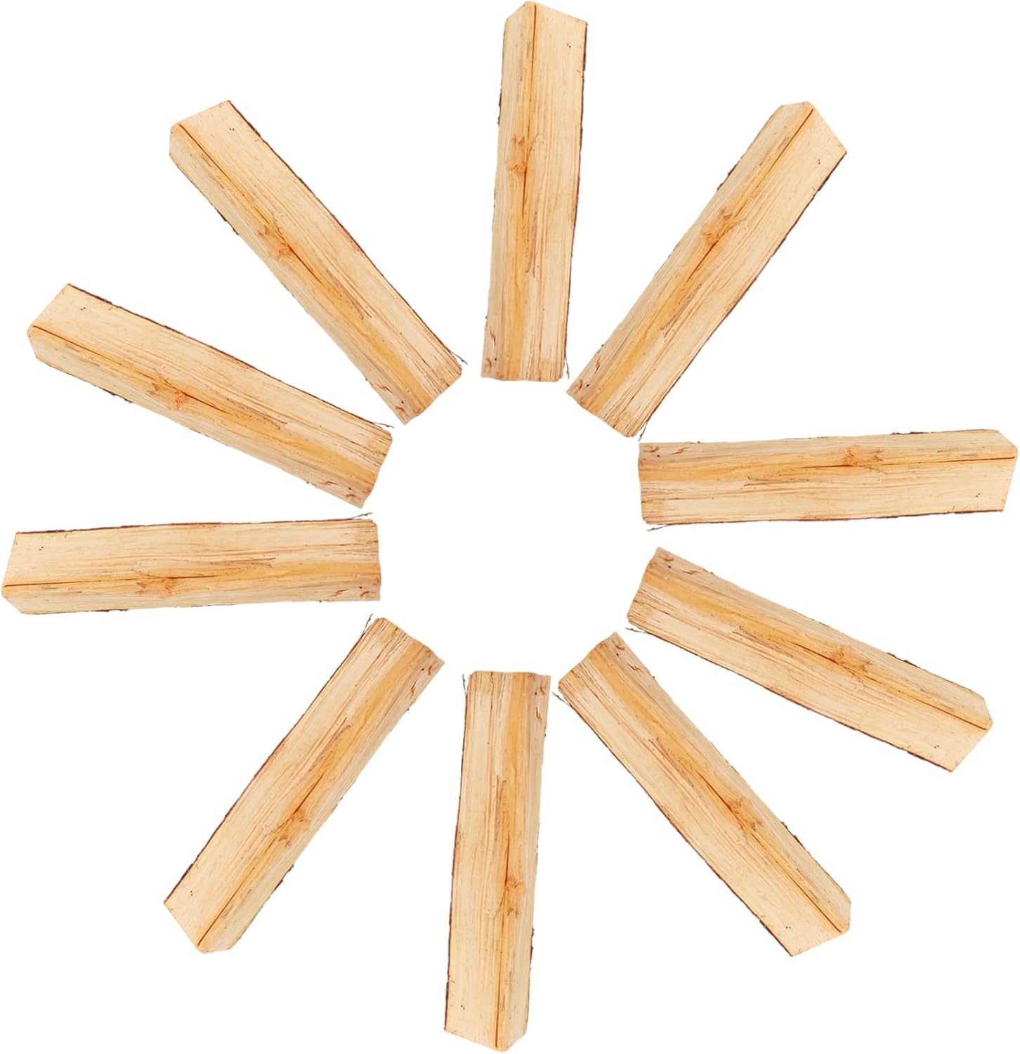 10 Pièces Cheminée Bois De Chauffage Décoratif Grumes De Bouleau Porte-bûches D'intérieur Fausses Bûches De Feu Bûches pour Cheminée Intérieure Fausses Bûches De Cheminée Brun