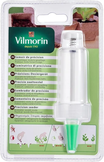 Seringue semoir - pour Semer avec Facilité et Précision - Optimise Les Plantations - Évite Le Gaspillage et l’Éclaircissage - Économise Les Graines - Longueur : 11 cm Transparent 3989903 Unique