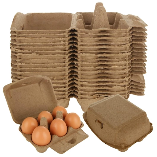Lot de 40 boîtes à œufs en carton pour œufs de caille