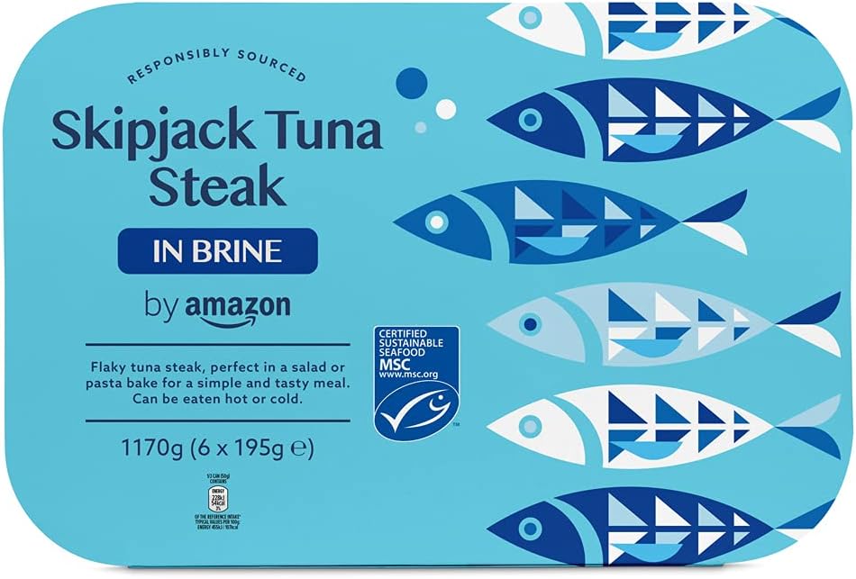 Thon listao entier au naturel, 195g, lot de 6 Listao au naturel 195 g (Lot de 6)