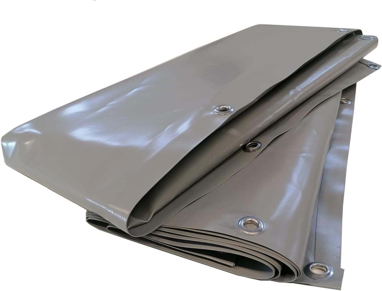 Bâche 650 g/mq de Protection sur Mesure en PVC imperméable pour Housses de tonnelles, tonnelles et véhicules Renforcée avec œillets - Personnaliser la Taille et la Couleur