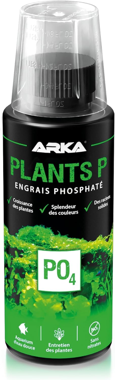 ARKA Plants P - Engrais phosphaté très Efficace pour Une Croissance luxuriante des Plantes dans Les Aquariums d'eau Douce, sans nitrates, idéal pour l'aquascaping 118 ml (Lot de 1)