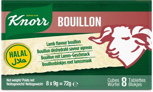 Bouillon d'agneau halal en cubes - (1 X 72 GR) 72 g (Lot de 1)