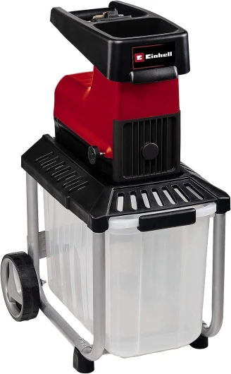 Broyeur de végétaux silencieux GC-RS 60 CB (2 800 W, cylindre de coupe, bac de 60L, interrupteur de sécurité intégré) Bac de Ramassage - 60 Litres