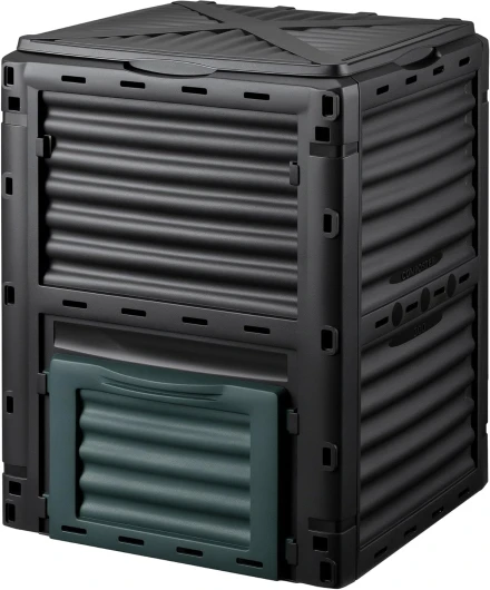 Composteur de Jardin 300 l – 61 x 61 x 82 cm – en Plastique Robuste – Bac à Compost – Compostage Rapide Jardin privé – Horticulture Jardinage
