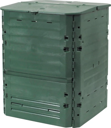 GARANTIA Thermo-King Composteur de Jardin 900L, Vert - Composteur, Bacs à Compost de Jardin, Seau Compost, Bac a Compost Exterieur, Bac à Compost, Composteur Jardin, Bac Compost