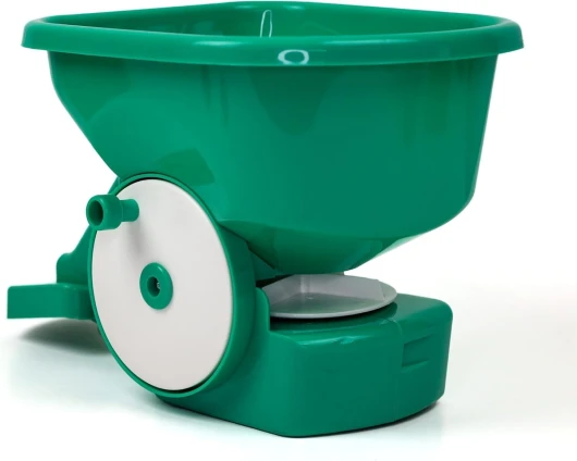 Épandeur à main 3 Litres - Épandeur de graines de gazon et d'engrais pour pelouse, efficace et précis - Poignée ergonomique - Conçu pour une distribution facile des graines de gazon et de l'engrais