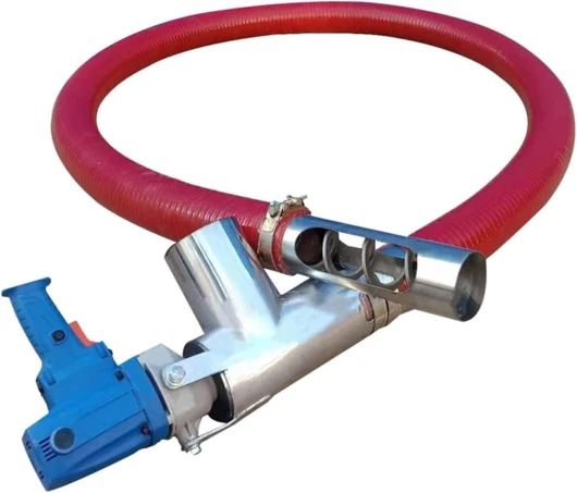 Convoyeur à Grains Portable, Machine d'aspiration de Grains - Convoyeur à vis électrique pour Grains, Poudre, Ciment, Sable - Système d'alimentation Portable pour Petits ménages et Grandes fermes 3M