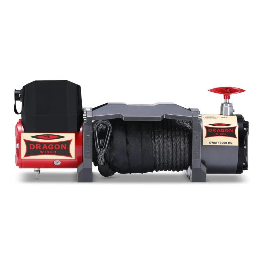 Treuil électrique 12V Maverick 13000 lbs / 5897 kg, avec câble synthétique 20m pour dépanneuses et véhicules municipaux - Télécommande sans fil + accessoires treuil - Étanchéité IP67 12V Câble synthétique