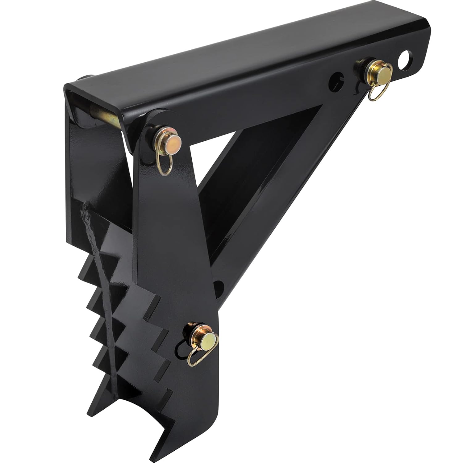 Pouce de pelle rétro 45,7 cm, épaisseur de dents 12,7 mm, pouce de pelle robuste, fixations de pouce soudées acier noir avec conception boulonnée, pouce mécanique réglable pour pelle rétro/pelle