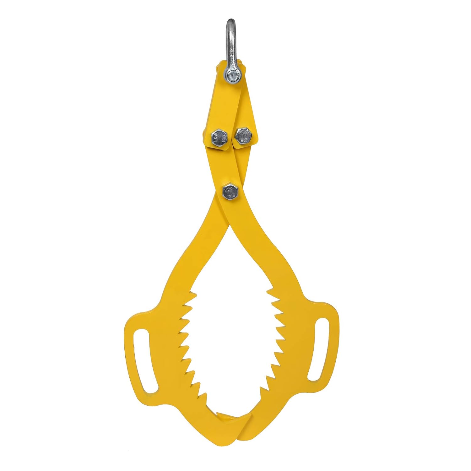 Pince forestière pour troncs max - 760 mm – Force 1500 kg – Pince de levage – avec 2 Mandrins de serrage – Grappin de débardage, Pince à bois jusqu'à 760 mm, 1500 kg Jaune