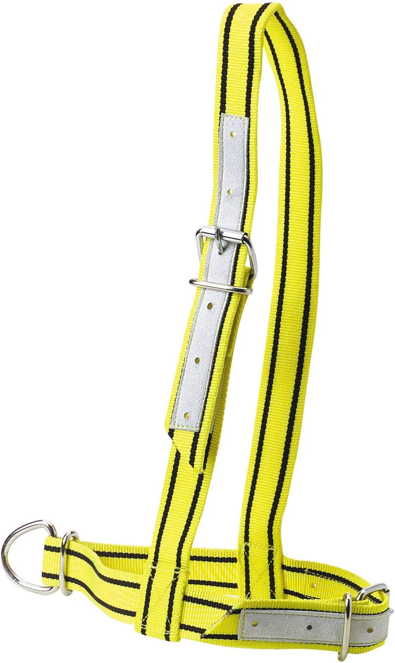 KAMER Licol en Nylon Jaune et Noir pour Vache