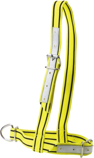 KAMER Licol en Nylon Jaune et Noir pour Vache
