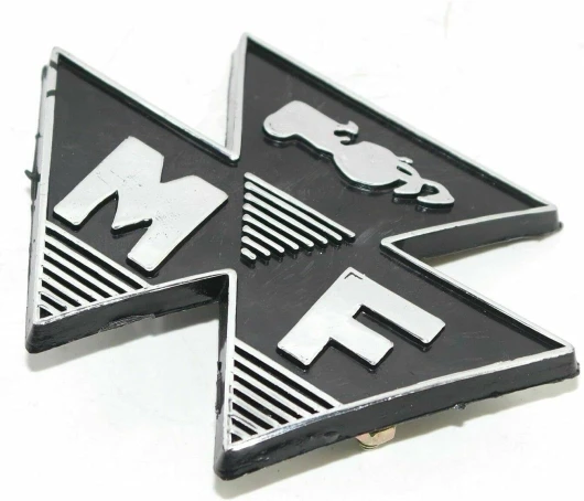AEspares Badge avant noir motif tracteur Massey Ferguson 35 FE35 828136M1