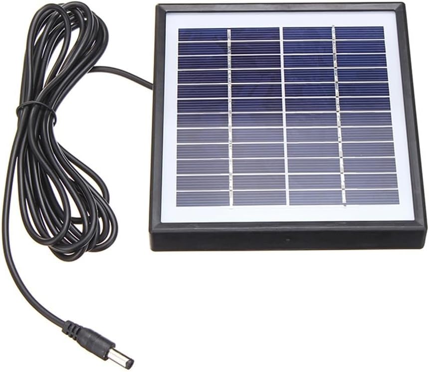 Jotekonoby Panneau solaire monocristallin, chargeur de batterie 5 W 12 V avec câble d'alimentation de 300 cm, pour voiture, bateau, jardin, système solaire extérieur