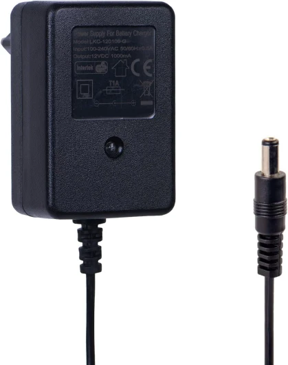Chargeur 12V 1A pour Voitures Électriques pour Enfants, Adaptateur Secteur avec Prise EU pour Moto, SUV, ATV, Quad, Tracteur et Autres Véhicules Électriques 12V 1000mA – Noir