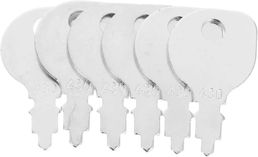 LOORGVEL 6 Pièces Clé de Démarrage pour Tondeuse à Gazon Lot Remplacement Compatibles avec Kubota Conception Compacte Performance pour Équipement Agricole