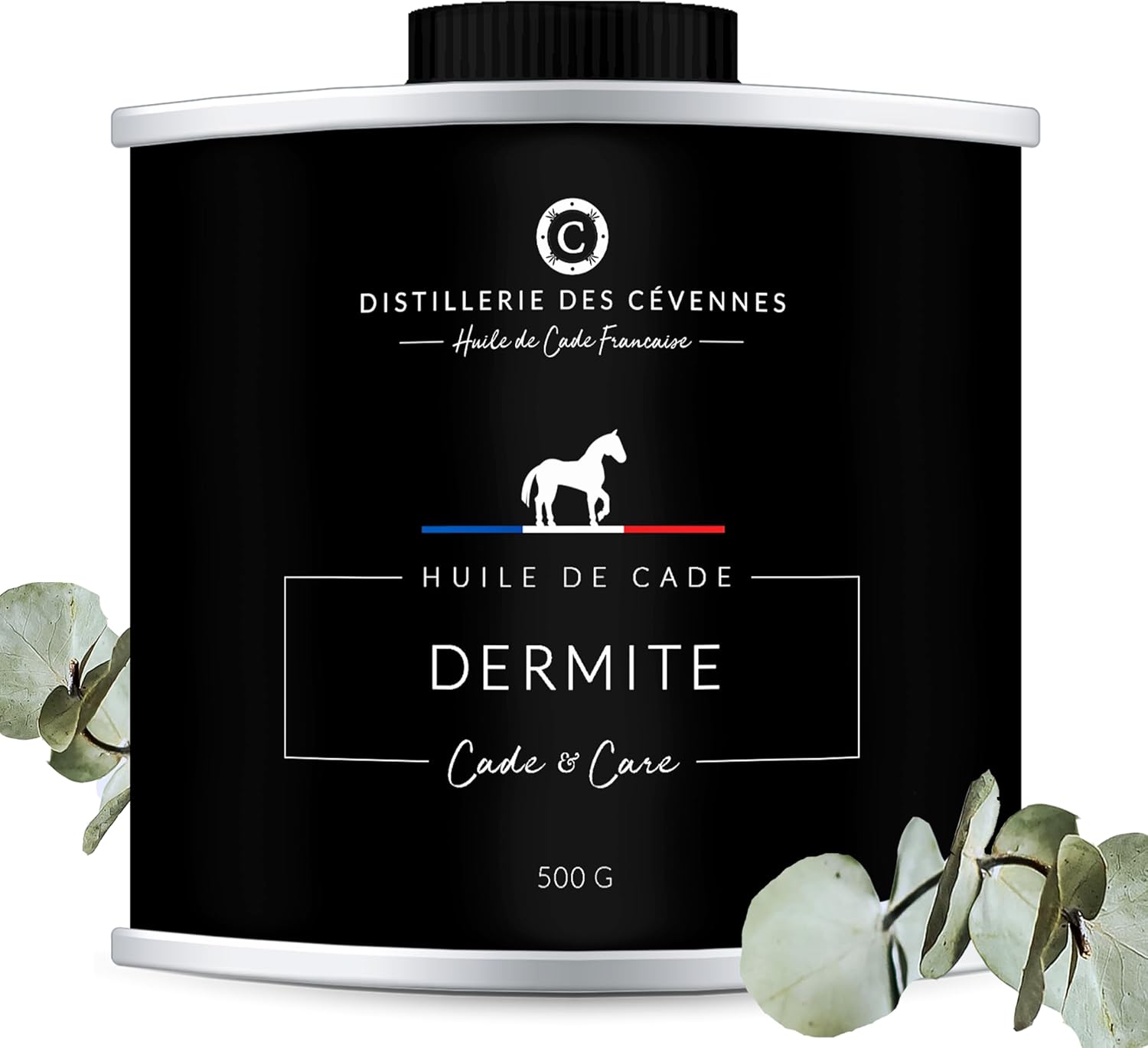 Distillerie des Cévennes - Huile de Cade pour Chevaux - Soin de la Dermite - 500g - La Seule Huile 100% Fabriquée et Distillée en France