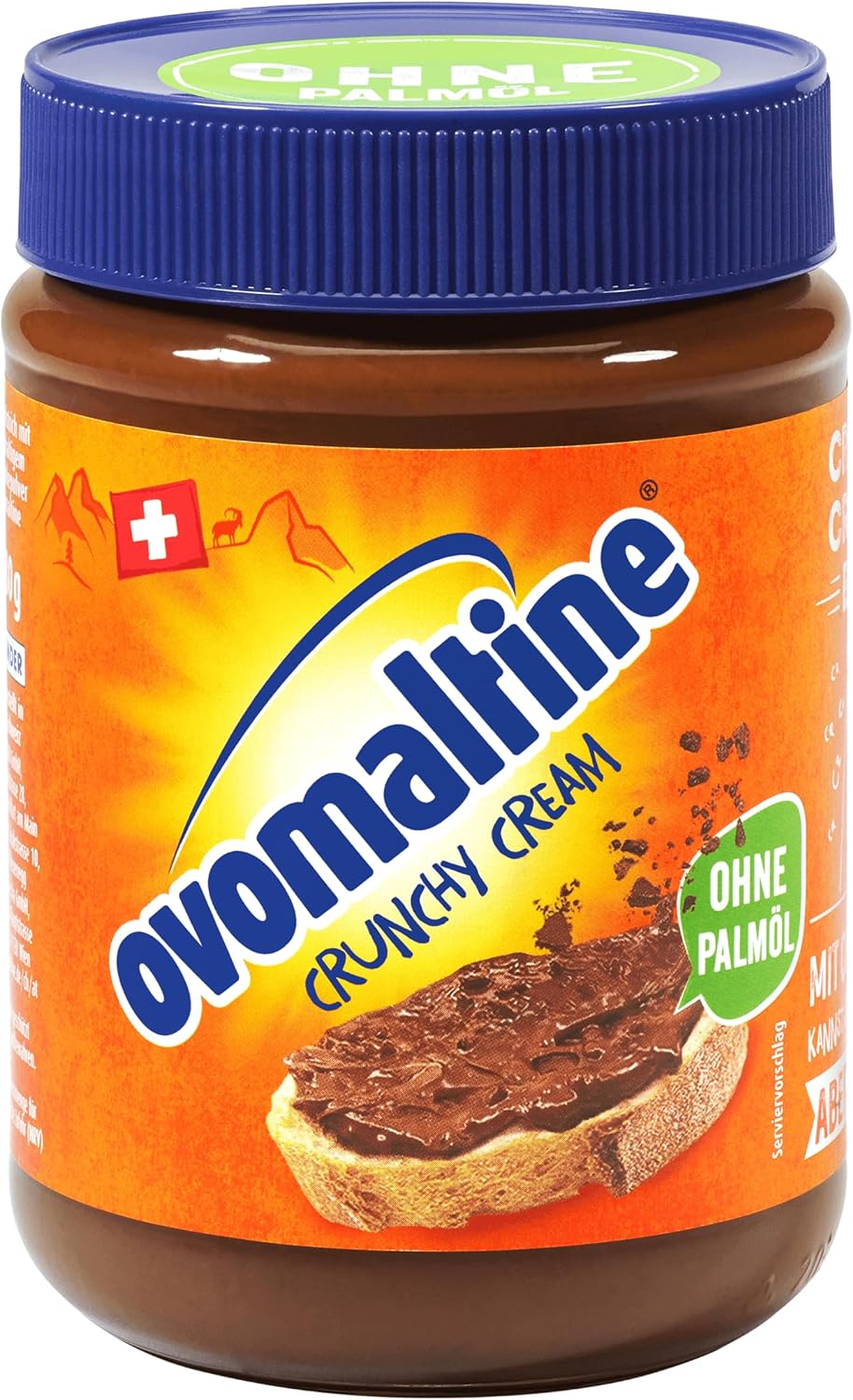 Ovomaltine Crunchy Cream - Crème à tartiner au chocolat croustillant sans huile de palme - tartiner doux avec des morceaux croustillants d'Ovomaltine - fabriqué en Suisse (1 x 380 g) Crunchy Crème 380 g