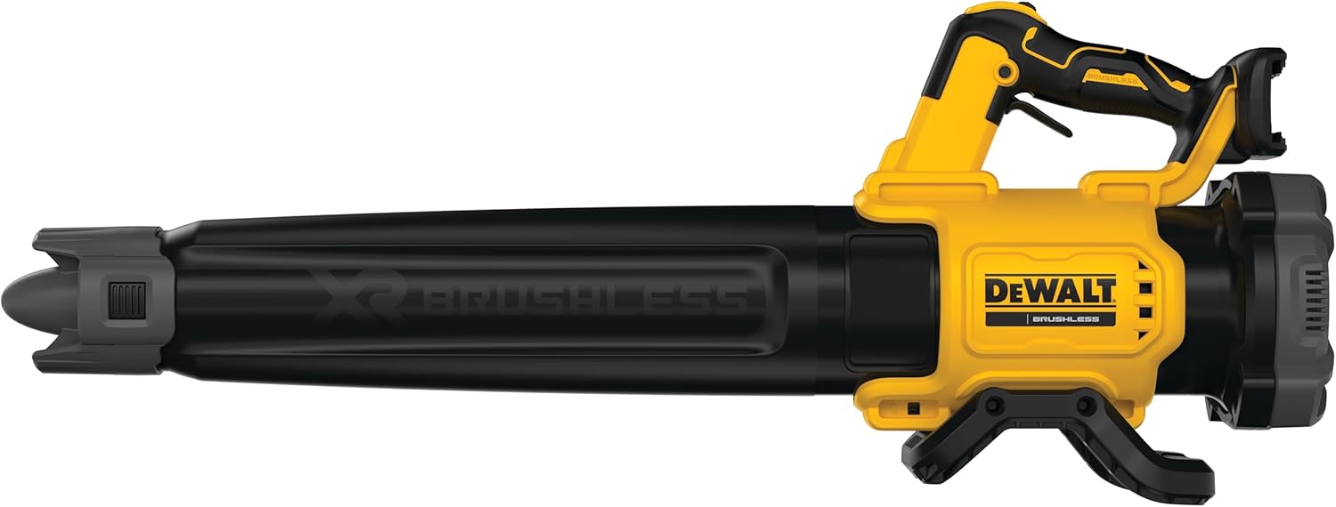 DEWALT Souffleur Brushless XR 18V 5Ah Li-Ion - Souffleur Électrique Portable sans Fil - Volume d'Air 450cfm - Vitesse 200km/h - 3,1 kg DCMBL562N-XJ Sans Batterie ; Aspire et/ou Souffle Unique