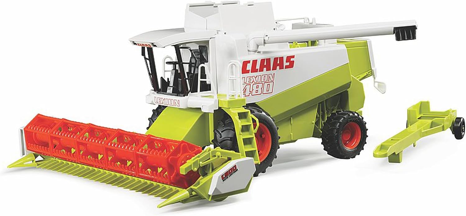 Bruder 02120 - Claas Lexion 480 Moissonneuse-batteuse - 1:20 Véhicule, Ferme, Agriculture, Tracteur, Tracteur, Véhicule, Machine de récolte, Travaux des champs, Jouet