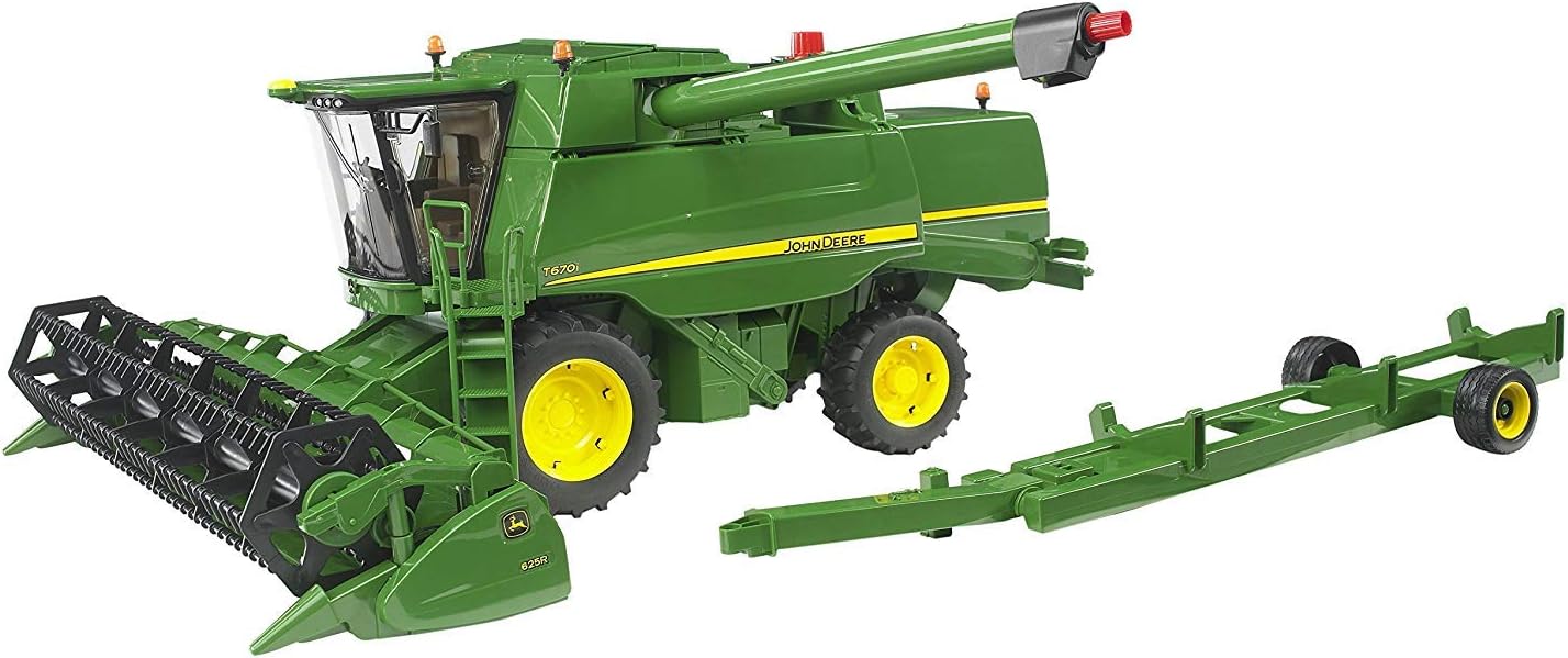 Bruder 02132 - John Deere Moissonneuse-batteuse T670i - 1:16 Véhicule, Ferme, Agriculture, Tracteur, Tracteur, Bulldog, Moissonneuse, Travaux des champs, Verte