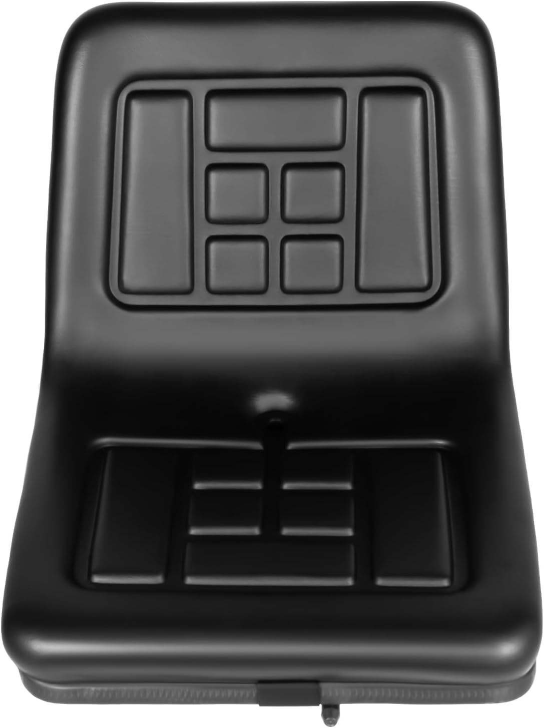 MINRS Siège de tracteur universel avec dossier, cuir PVC, imperméable, noir, compatible avec tracteur, chariot élévateur, pelleteuse, tondeuse à gazon et benne basculante