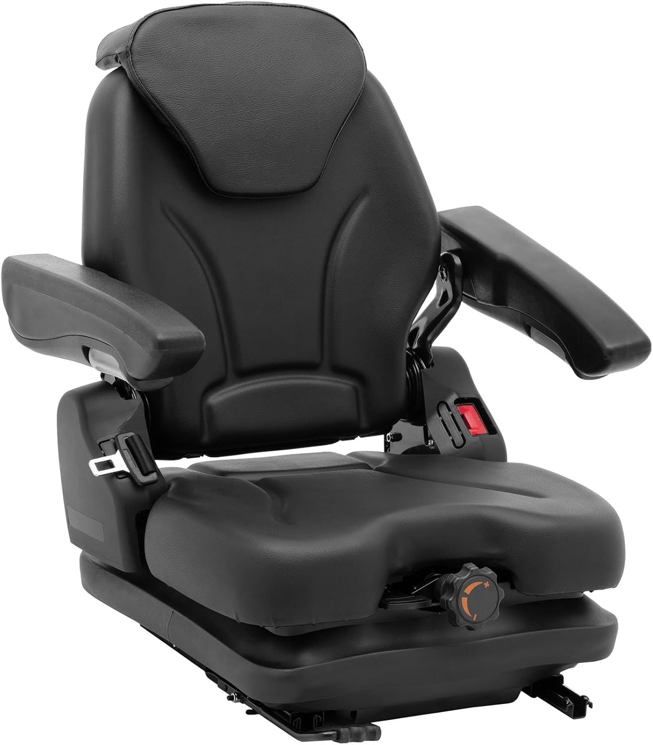 Hillvert HT-RUNDLE-17 Siège de Tracteur Universel Agricole - 46 x 46 cm Avec Suspension Réglable