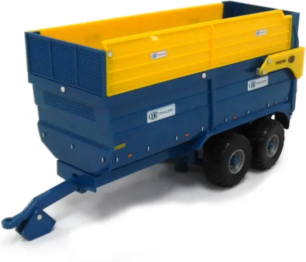 Britains Tomy Véhicule de Collection, Remorque à Ensilage 16 Tonnes Kane pour Adultes 42700, Véhicule Agricole, Modèle à l'Echelle 1/32, Réplique Adaptée aux Enfants de 3 Ans+, Bleu 1/32 Remorque à ensilage 16 t KANE