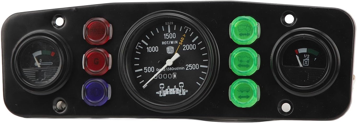 Jauge Automatique 3 en 1, Kit Complet pour Triple Voiture, Tachymètre de Température de L'eau de Haute Précision, Niveau D'huile, Tableau de Bord pour Véhicule Tracteur 12V