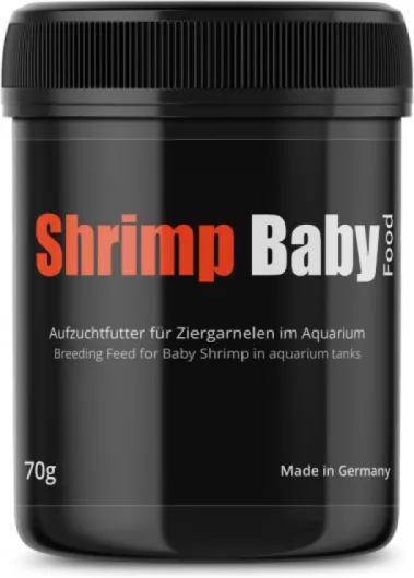Shrimp Baby Food - 70g - Nourriture Fine pour l'élevage des bébés crevettes, fabriquée avec Soin & Nourriture en poussière 100% conglomérée 70 g (Lot de 1)