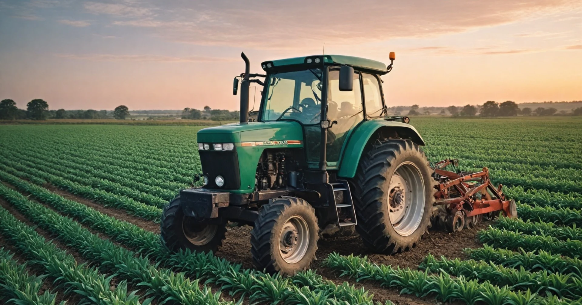 Toyland® Lot de 5 jouets pour machines agricoles en métal moulé sous pression Vert - Environ 4,5 cm chacun - Comprend des tracteurs, des moissonneuses-batteuses et plus