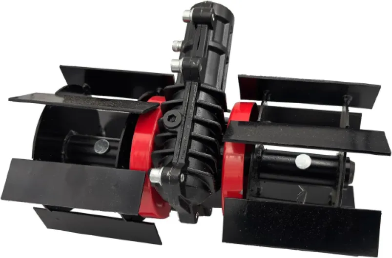 Vivita Roue de desserrage du sol pour débroussailleuse – Kit de conversion pour désherbage et travail du sol, outil robuste en acier au manganèse pour jardin et cour (tube de 26 mm de diamètre, dents Tube Ø 26 mm - Dents 9