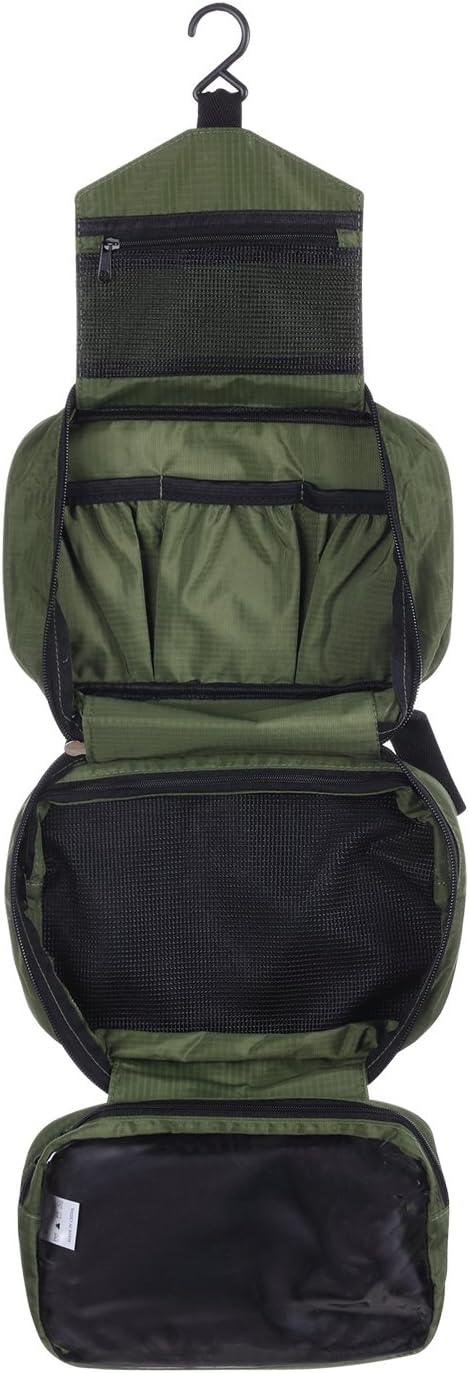 Trousse de Toilette Sac cosmétique Voyage Suspendre Compartiments pour Rangement des Affaires de Toilette/Soins personnels Bourse Hygiène (Vert)