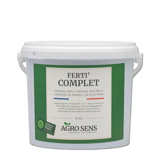 Ferti’ Complet - Engrais organique universel - Agro Sens - Engrais naturel avec stimulateur racinaire - Potager, gazon, arbres, massifs fleuris - UAB - Fabriqué en France