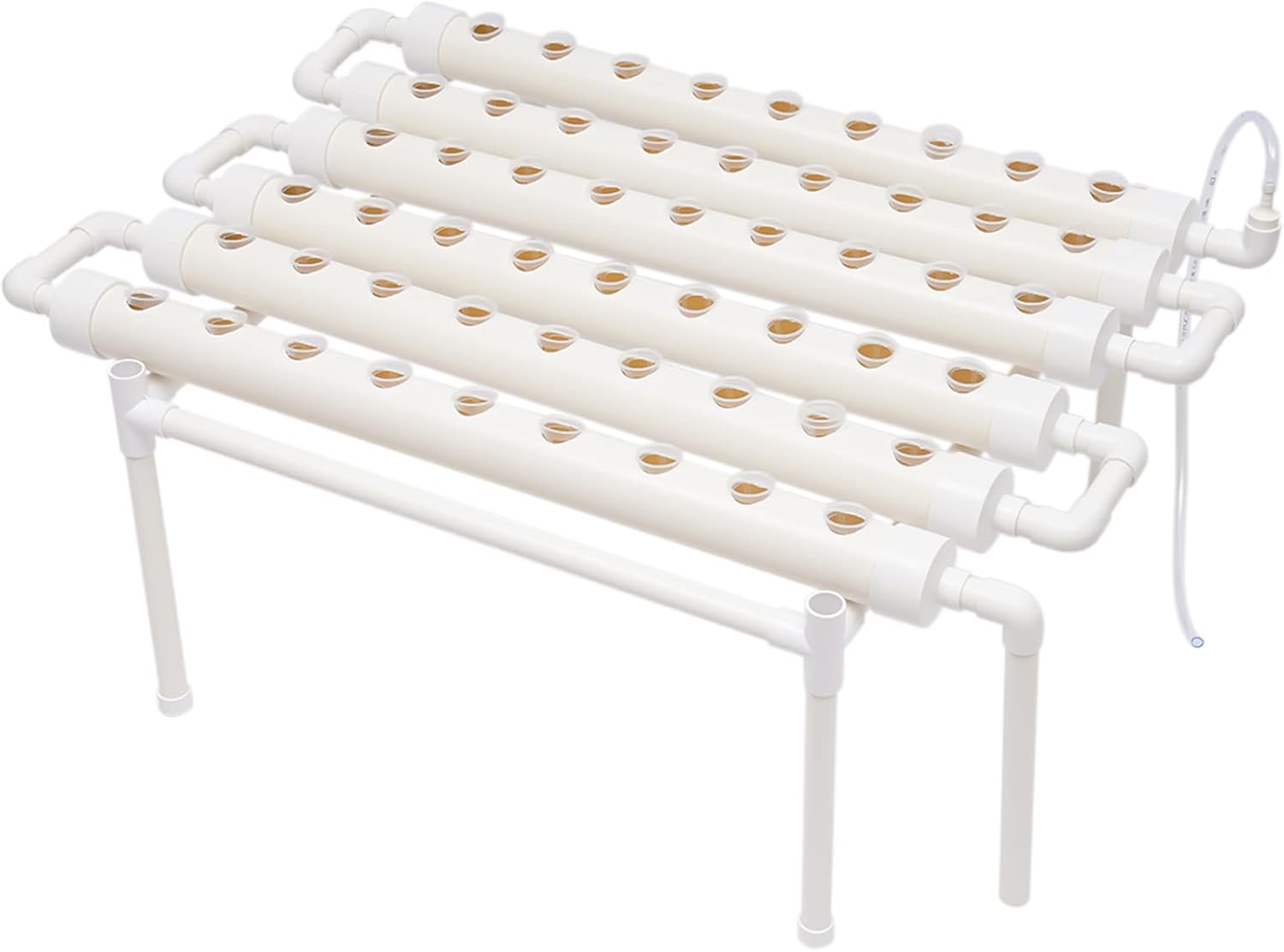 Système hydroponique - Kit de culture hydroponique - Plante végétale hydroponique - Système d'irrigation - Kit de jardin - Sites de culture hydroponique - 54 trous - 6 tubes