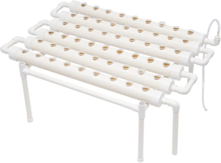 Système hydroponique - Kit de culture hydroponique - Plante végétale hydroponique - Système d'irrigation - Kit de jardin - Sites de culture hydroponique - 54 trous - 6 tubes