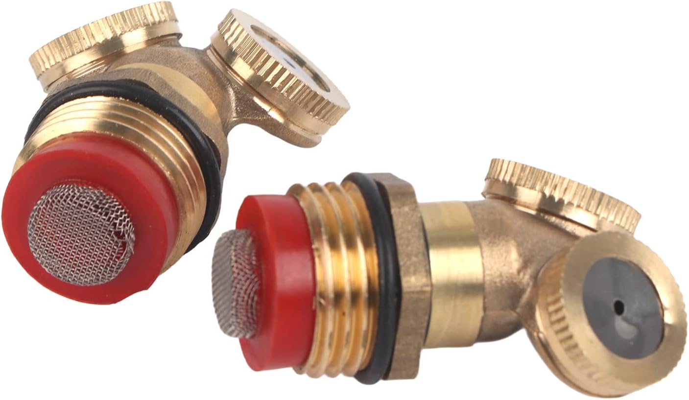 Buse de brouillard en laiton Durable Haute Performance Arroseur de Jardin Pulvérisateur d'irrigation pour l'humidification agricole et le traitement des eaux de jardin Laiton Matériel 2 pcs