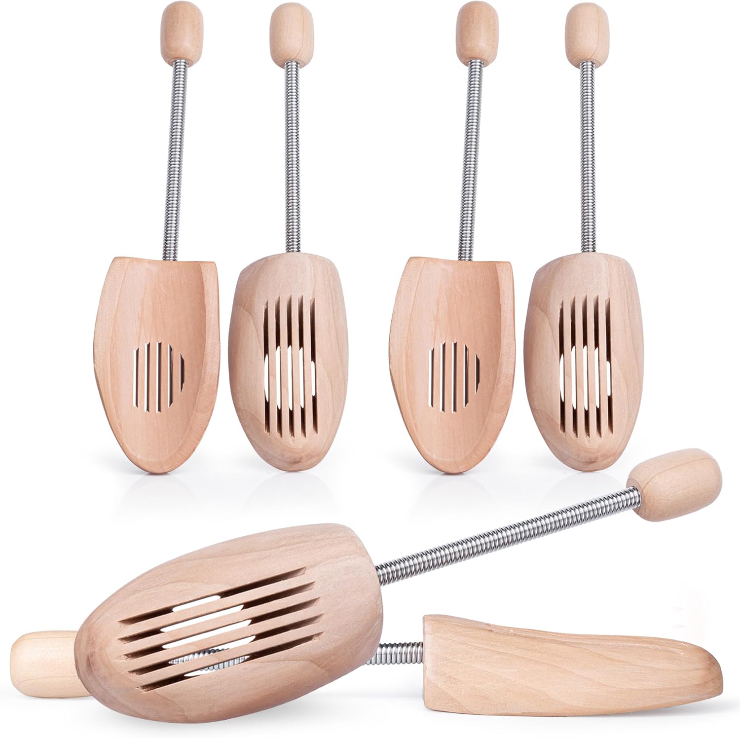 Embauchoirs à chaussures - Bois naturel - Forme pour bottes - Embauchoirs bois pour femmes et hommes - Embauchoirs en 5 tailles 37 - 38 3 Paires