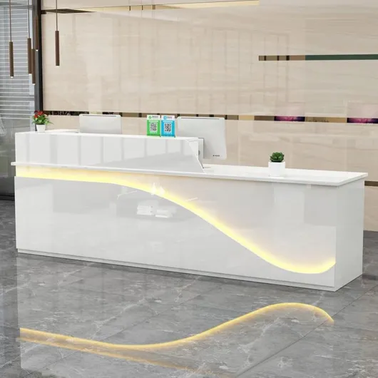 Réception et comptoir pour paiement, étagère réglable et tiroirs verrouillables, Magasin de vêtements, entreprise, café Marron 160 cm x 60 cm x 100 cm