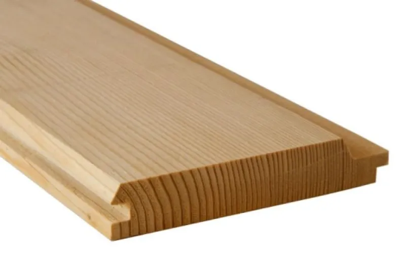 Lambris en bois d’épicéa à rainure et languette biseautée, Lot de 20 planches profilées en bois d'épicéa - 15 mm x 9,6 cm - Longueur : 2 m - Revêtement de toit et façade