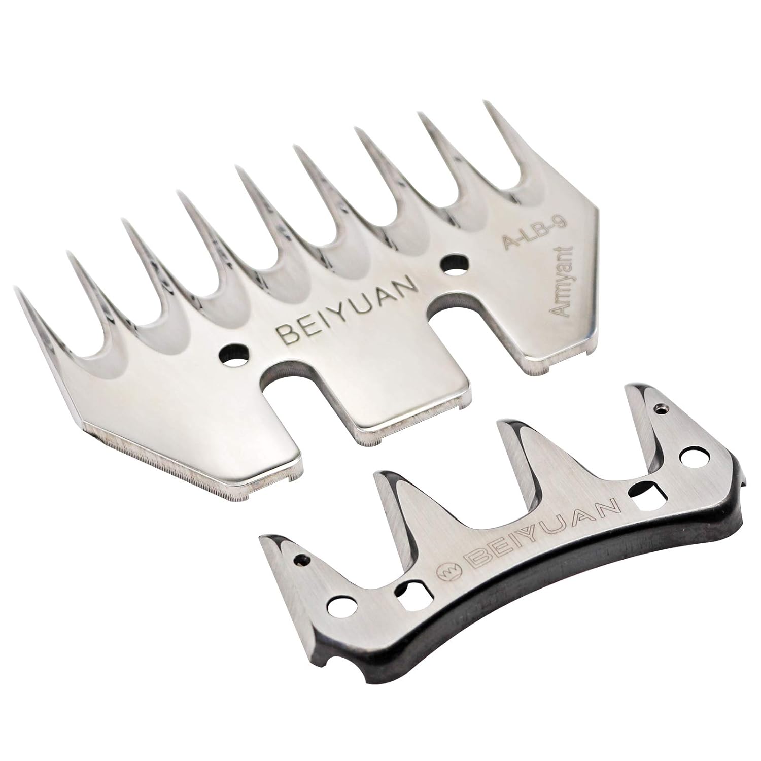 HUOHUOZHU Tondeuse Mouton,Tondeuse Mouton Acier Inoxydable, Cisailles Laine éLectriques,Cisailles ChèVre Mouton ChèVre Animal (9 Teeth Straight)