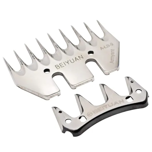 HUOHUOZHU Tondeuse Mouton,Tondeuse Mouton Acier Inoxydable, Cisailles Laine éLectriques,Cisailles ChèVre Mouton ChèVre Animal (9 Teeth Straight)